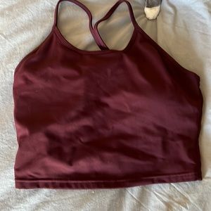 TSL Maroon padded workout tank